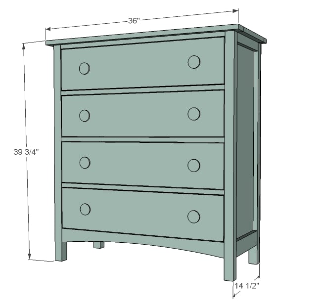 Narrow depth online dresser